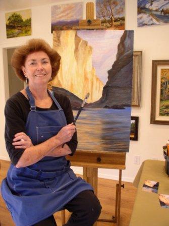 Alice Gunter in her studio