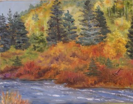 Autumn Grasses and Leaves