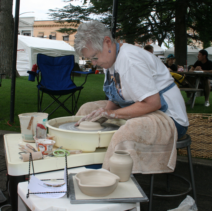 Working at the Festival