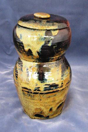 Waterfall Brown Cover Jar