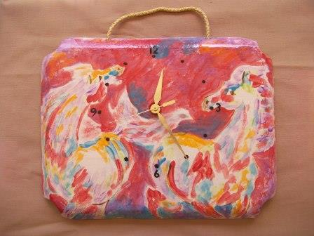 Clock - Pink Purse