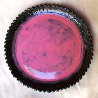 Black and Red Plate