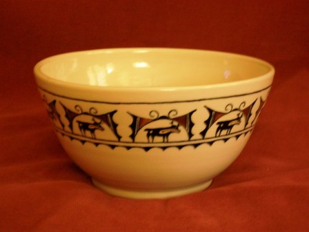 Mimbres Deer Bowl