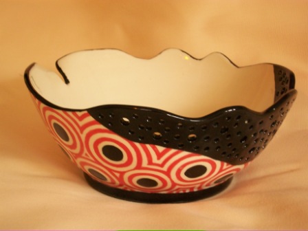Red, White & Black Bowl